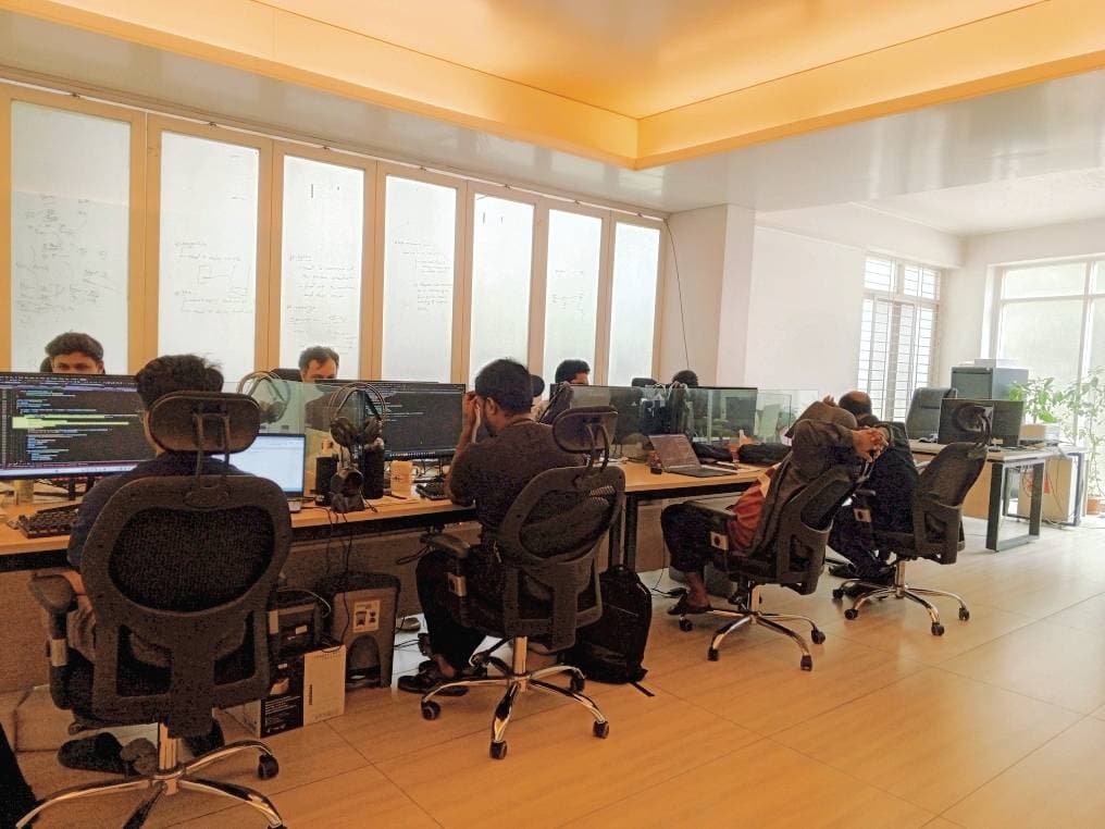 The Binary Quest team at work
