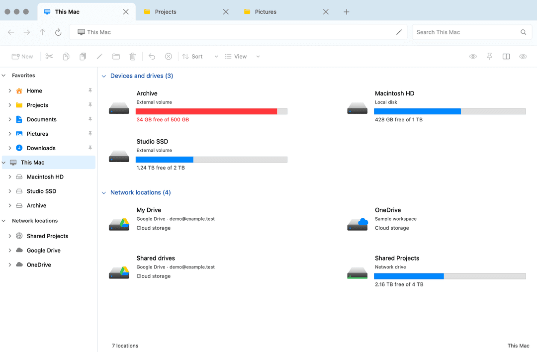 Explorer for Mac preview